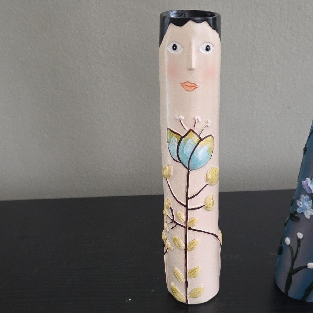 Hand-Painted Decorative Vases Set - Picture 2 of 7